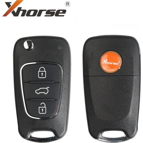 XHORSE XKHY02EN Wire Remote Key Flip 3 Buttons for Hyundai work with VVDI2 VVDI KEY Tool 1 PCS