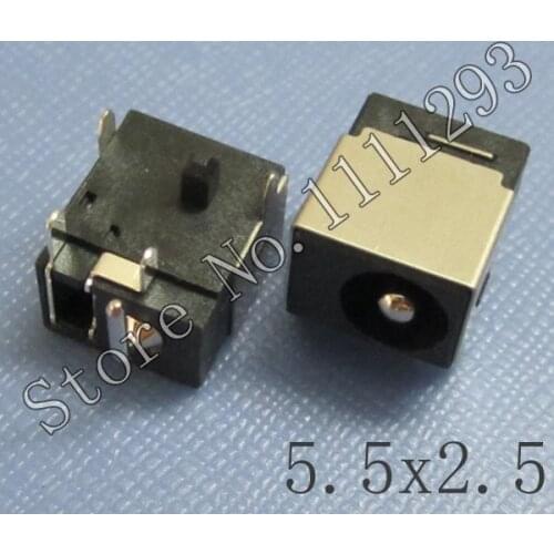 10pcs/lot DC Power Jack Socket Connector for Asus UL30VT Lenovo IdeaPad S10 S10e S10-3t K27 Laptop etc 5.5x2.5mm