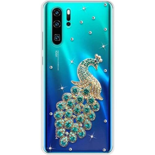 Luxury Fashion Glitter Diamond Case For Huawei P30 Pro Case tpu Bling Silicone Phone Back Cover Soft Cases P 30 Pro P30Pro Case