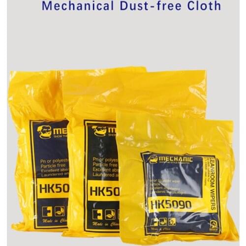 MECHANIC HK5090 Dust Free Wiper Soft Cleanroom Wipers Anti Static Non Dust Cloth for Phone Pad Tablet Camera PC Screen Cleaning