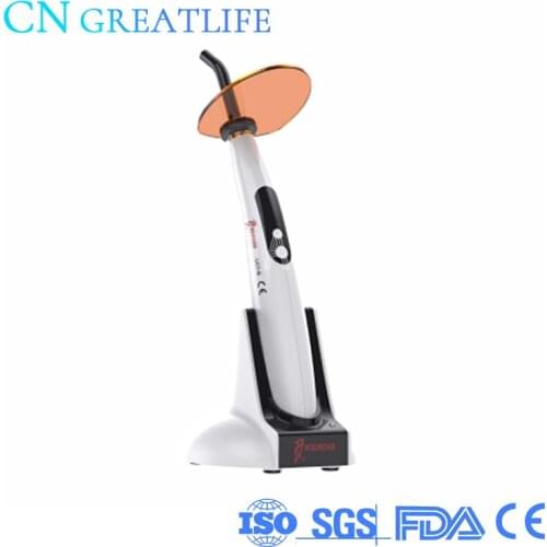 Dental Wireless LED.B Curing Light Lamp 1200-1400mw/cm2 110V-240V Adjustable Working Time