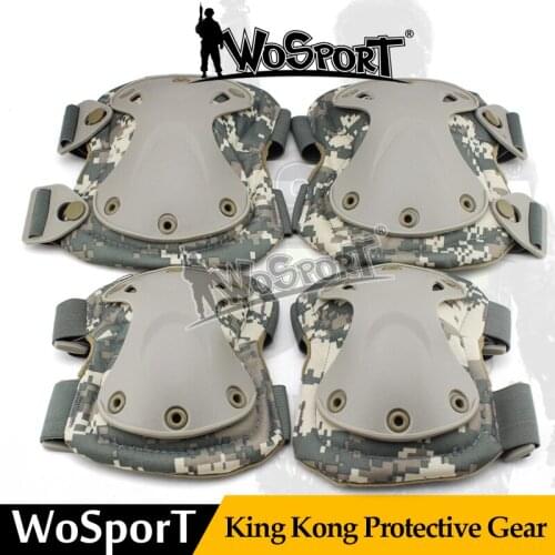 Tactical Sport Protective King Kong Gear Set Outdoor Multi Color Safety Kneepad Elbow for Military Airsoft Hunting