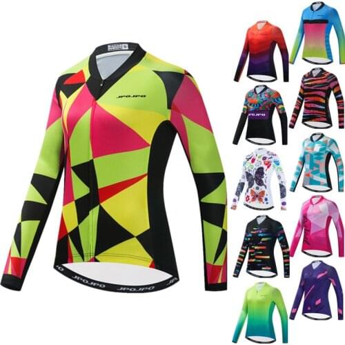 Weimostar Cycling Jersey Women Long Sleeve Autumn Mountain Bike Clothing Road Bicycle Sportswear Breathable Cycling Jacket Tops