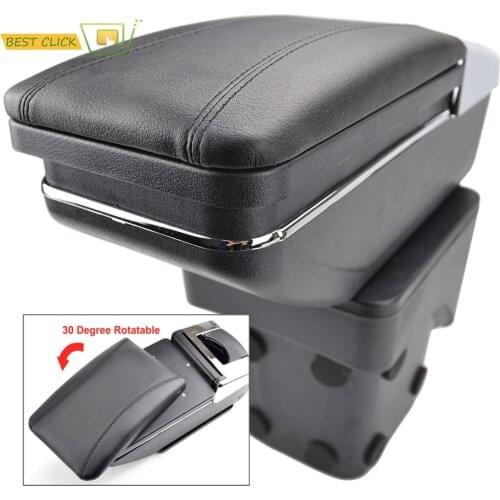 XUKEY For Ford Focus 2005 - 2011 Central Console Box Arm Rest Leather Black Armrest 2007 2008 2009