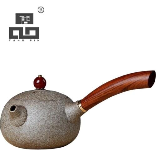 Japanese Ceramic Teapot Xi Shi Pot Japanese Side Handle Pot Kung Fu Jin Jun Mei Black Tea Set Drinkware Free Shipping