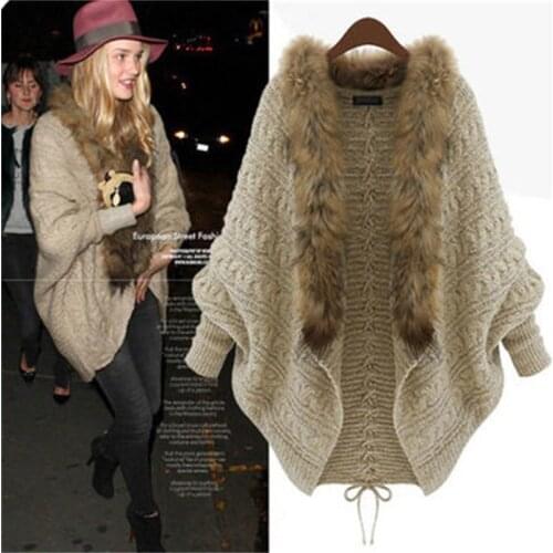 Women Sweaters Cardigans Fur