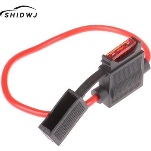 1Set Car Splash Proof In-line Standard Blade Fuse Holder Box 5/10/15/20/25/30A Fuses