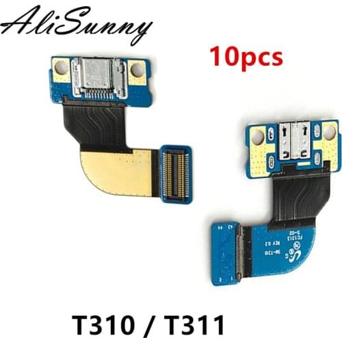 AliSunny 10pcs Charging Flex Cable for SamSung Tab 3 T310 T311 8.0 Tab3 Charger Port USB Dock Connector Repair Parts