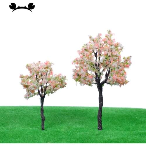 10pcs/Lot Flower Trees Model Train Railroad Railway Street Architecture Scenery Landscape