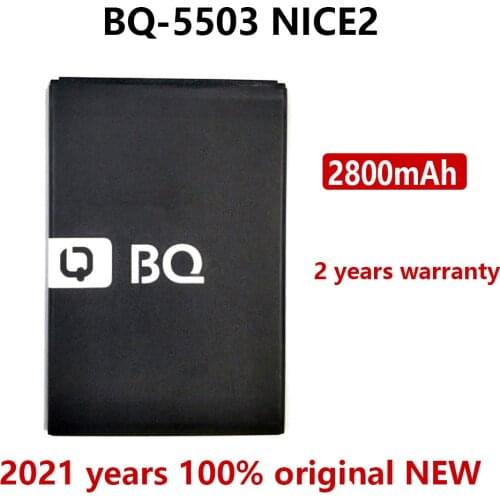 100% Original 2800mAh BQ-5503 Battery For BQ BQ-5503 NICE2 Phone Batteries Bateria