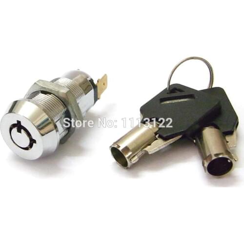 Big 7 Pin Tubular Key Switch Lock 19MM Power Switch lock electronic lock Key removed in 2/1 position 5 PCS