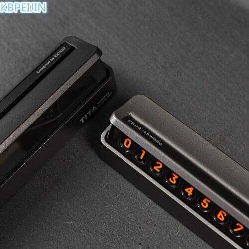 Car-styling Car Temporary Parking Card Drawer Plate Style Car Sticker for Dodge charger journey challenger caliber High quality