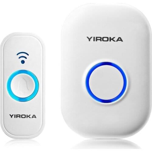 Wireless Doorbell 443Mhz Home Welcome Smart Remote Control Doorbell Long Distance Four-level volume adjustment Door Chimes