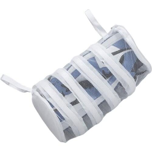 Large Capacity Thick Mesh Mesh Laundry Bag Printed Double-layer Bra Underwear Care Wash Bag Laundry Bag Mesh Bag