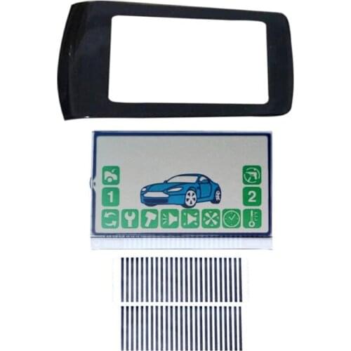 Russia A92 Keychain Glass Cover + A92 Flexible Cable lcd display for StarLine A92 A94 LCD remote controller two way Car Alarm