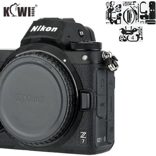 Anti-Scratch Camera Body Cover 3M Sticker Protector for Nikon Z7 Z6 Anti-Slide Grip Holder Skin Guard Shield Shadow Black