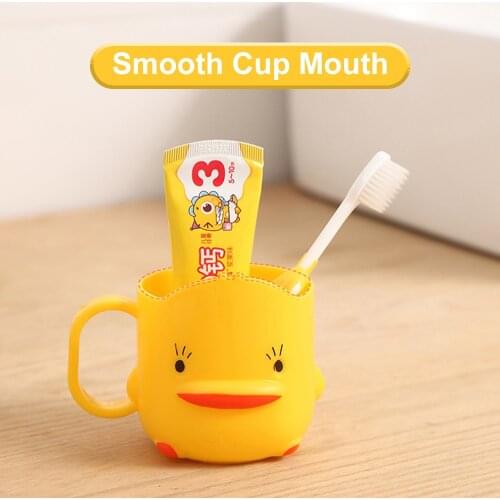 Bathroom Tumblers Thicken Childrens Creative Cartoon Duckling Yellow Cute Mouthwash Cup Teeth Brushing Wash Cup Baby Cup