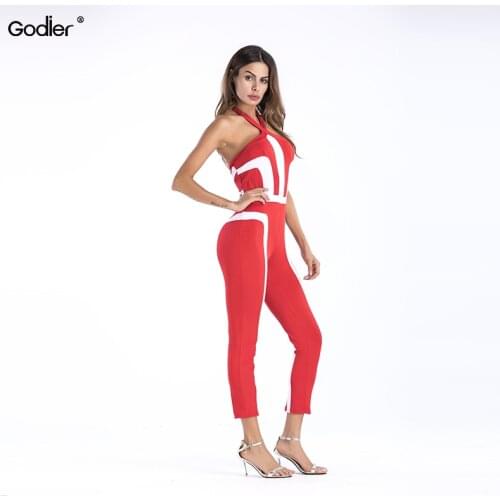 Женские вечерние брючные комбинезоны Godier China At AliExpress