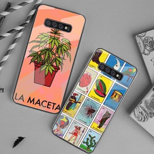 HUAGETOP Mexican Bingo Loteria Phone Case Cover Tempered Glass For Samsung S20 Plus S7 S8 S9 S10 Plus Note 8 9 10 Plus