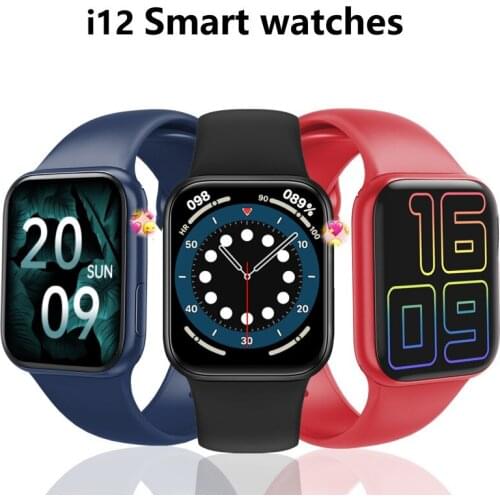 I12 Smart Watch Bluetooth Call 1.69 inch Long Standby IP67 Waterproof Heart Rate Monitor i12 SmartWatch With Remove Control