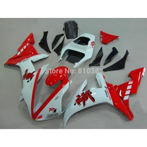 Custom Motorcycle Fairing kit for YZFR1 02 03 YZF R1 2002 2003 yzfr1 YZF1000 Popular red white ABS Fairings set+7gifts YM38