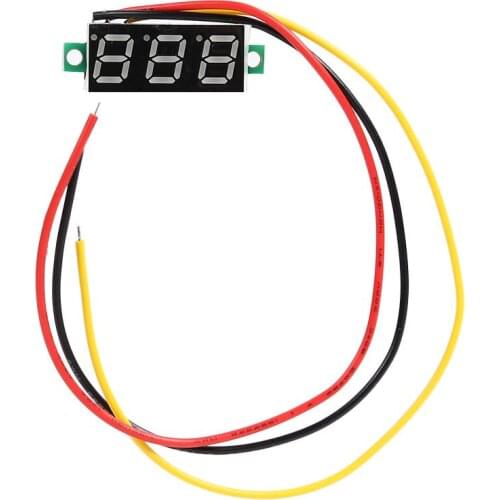 0.28 Inch Dc 0-100v 3 Wire Mini Led Screen Gauge Voltage Meter Voltmeter Tools With Reverse Connection Protection Function