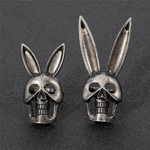 Punk Party Classic Animal Fashiong Jewelry Biker Rabbit skull mens Ring for Girls Vintage Women Bijoux Femme Anillos