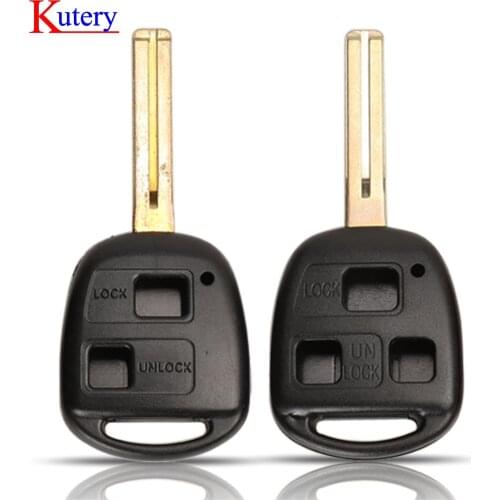 Kutery 30pcs/lot 2/3 Buttons Remote Car Key Shell Fob For Lexus RX300 ES300 GX470 LX470 Key Case Replacement