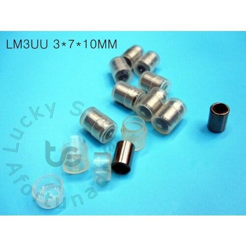 LM3UU bearing 3*7*10mm 10pcs/lot LM3UU 3mm Linear Ball Bearing Bushing 3*7*10mm for 3d printer parts