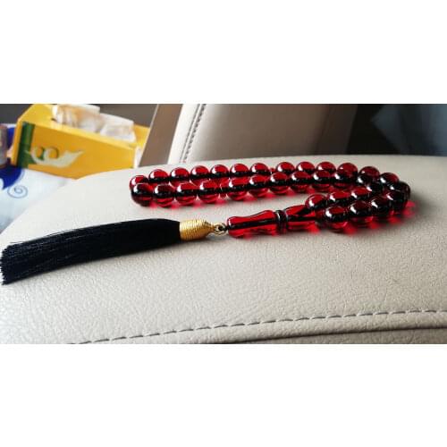 Imitation Amber prayer beads Rosary Islamic muslim car-home-office hanging Tasbih tesbih masbaha misbaha subha sibha taspeeh