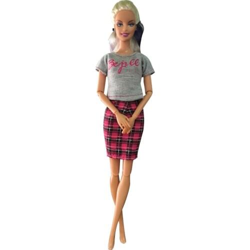 NK 2020 Newest Doll Dress Beautiful Handmade Party ClothesTop Fashion Dress For Barbie Noble Doll Best Child Girls'Gift 72D DZ