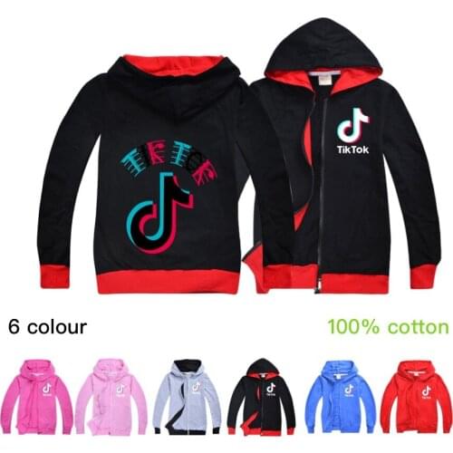 TIK TOK New Children Halloween Cotton Costume Funny Hoodie Sweatshirt Birthday Party Jacket Outwear