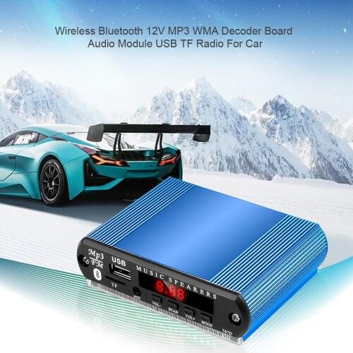 Decoder Board Aluminum Shell Case For Wireless Bluetooth 12V MP3 WMA Decoder Board Audio Module USB TF Radio