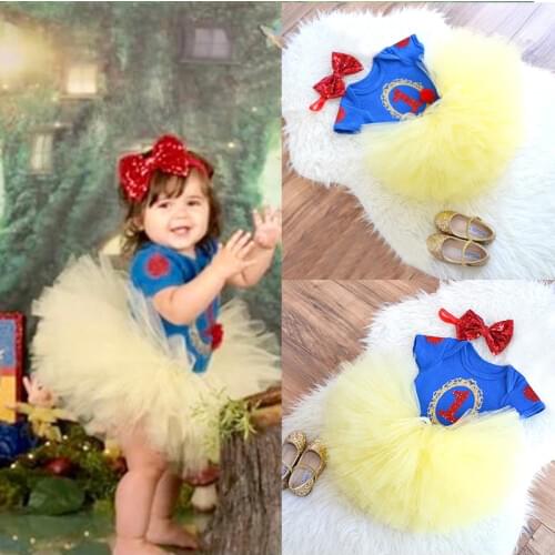 Baby girls 1 Year Birthday Party Dress Infantil 1st Outfits Toddler Girls Unicorn Tutu Clothes Kids Baptism Dresses