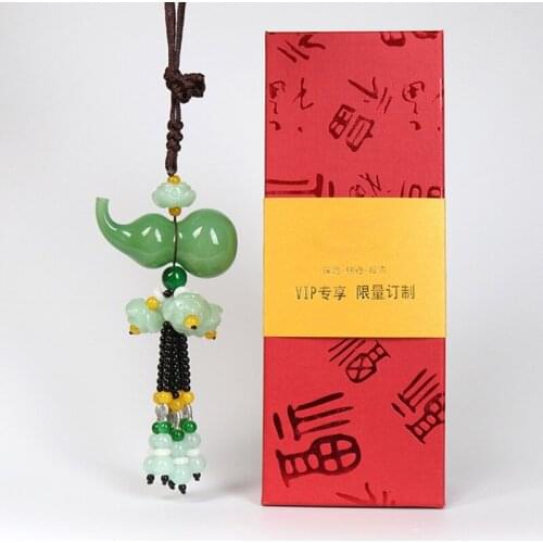 Car Pendant Gourd Hanging Ornament Charms Ornament Wishing for Good Luck and Much Fortune Get Rich and Lucky