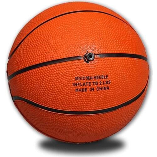 Portable Funny Basketball Mini Yellow Basketball Rubber Training Small Size for Indoor Mini Basketball Ball Sports Game