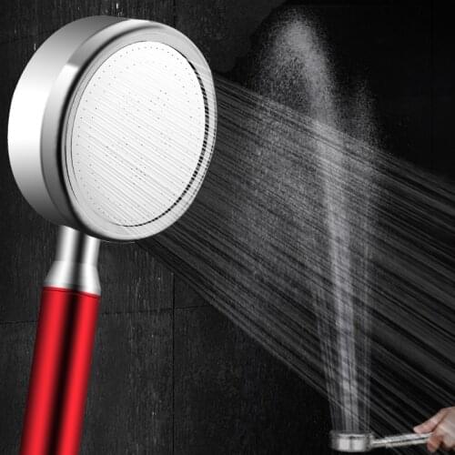 Bath Shower Adjustable Jetting Shower Head High Pressure Saving water Bathroom 300 Holes Filter Shower SPA Nozzle Rainfall