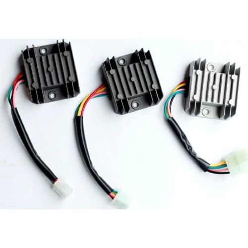4 Wires 4 Pins 12 Voltage Regulator Rectifier For 150-250CC Motorcycle Scooter Moped ATV Aluminium Alloy Black White(optional)