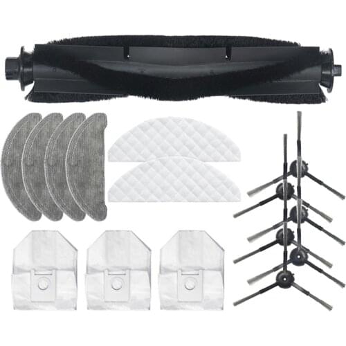 For Roidmi EVE Plus Robot Vacuum Cleaner Main Brush Side Brush Dust Bag Mop Cloth Disposable Wipes Replacement Parts