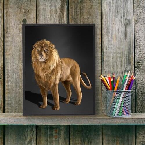 Stand By Big Cats Lions Pictures Living Room Wall Art Decor Animal No Frame Poster Oil Painting Decoration