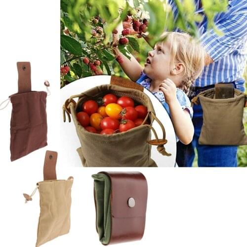 Foraging Pouch Camping Seashells Gathering Waist Bag Hands-Free Tools Bag