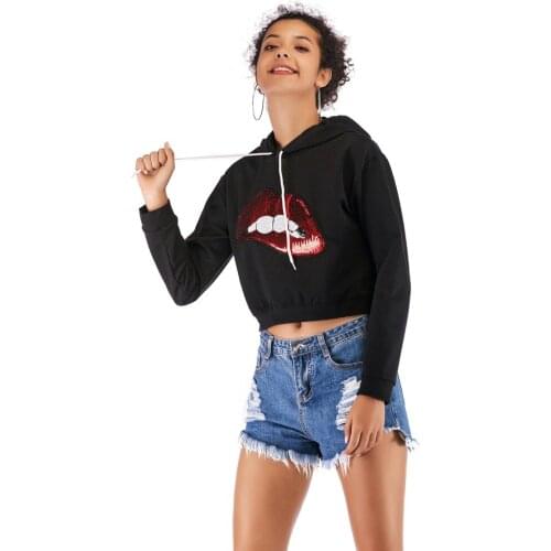 YYFS New Hoodies Women Sweatshirts Long Sleeve Casual Pullover Clothes Winter Autumn Fashion Trendy Loose Short Crop Top Female