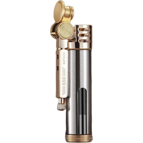 Zorro Slim Metal Refueling Oil Lighter Transparent Oil Tank Long Time Use Kerosene Cigarette Lighter 73*23mm 46.5g