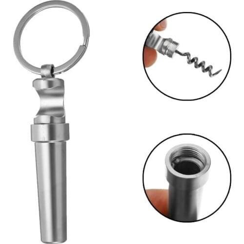 1 Pcs Multifunctional Keychain Zinc Alloy 3 In 1 Beer Wine Mini Bottle Opener Keychain Practical Tool Clothing Accessories