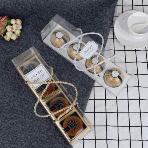 10Pcs Transparent Cake Cupcake Roll Boxes PET Packaging Dessert Container Holder for Kitchen Dining Bar Baking Accessories tool