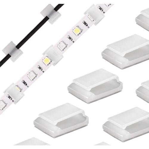 1000pc/Lot Led Strip Clip Buckle Wire Clip Tie Mounts Buckle Fixer Wire Cord Clip Cable Holder Tie Clips Fixer 3M Adhesive