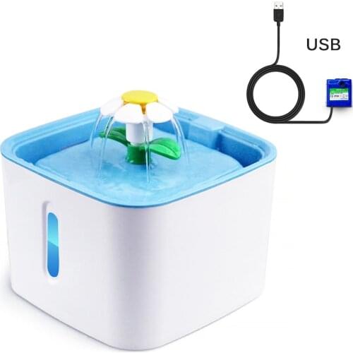 2.4L Automatic Pet Cat Water Dispenser Fountain LED Electric USB Water Fountain For Dog Cat Water Bowl Drinking Dispenser