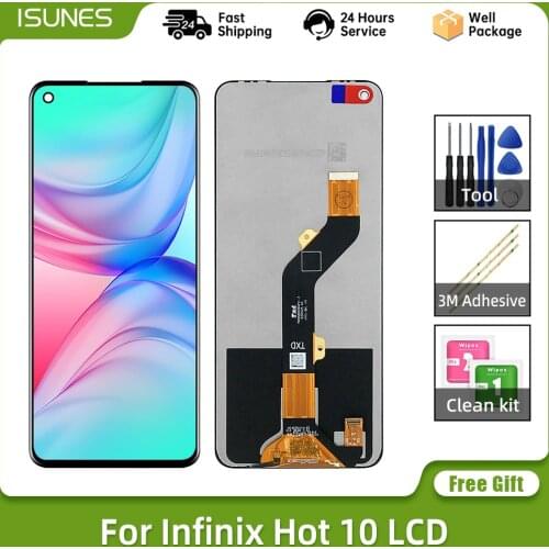 6.78" Original For Infinix Hot 10 X682B LCD Display Touch Screen Digitizer Assembly X682 X682C LCD Repair Replacement Parts