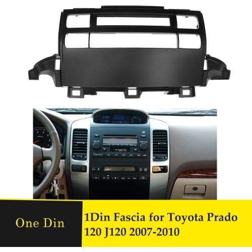One Din Car Fascia For Toyota Prado 120 J120 Stereo Multimedia Player Panel Dash Mounting Installation Trim Radio Frame Bezel