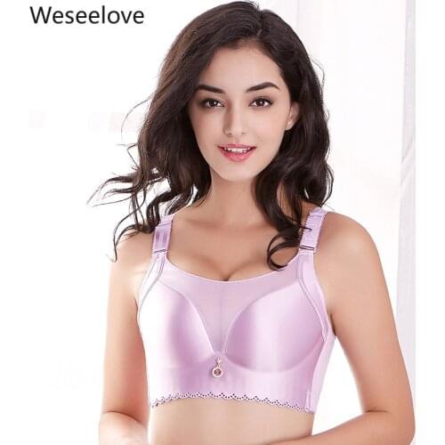 Push Up Bra Sexy Large Cup 115CDE Without Underwire Plus Size Women Summer Sexy Adjustable and Comfortable Soutien Gorge E110-3